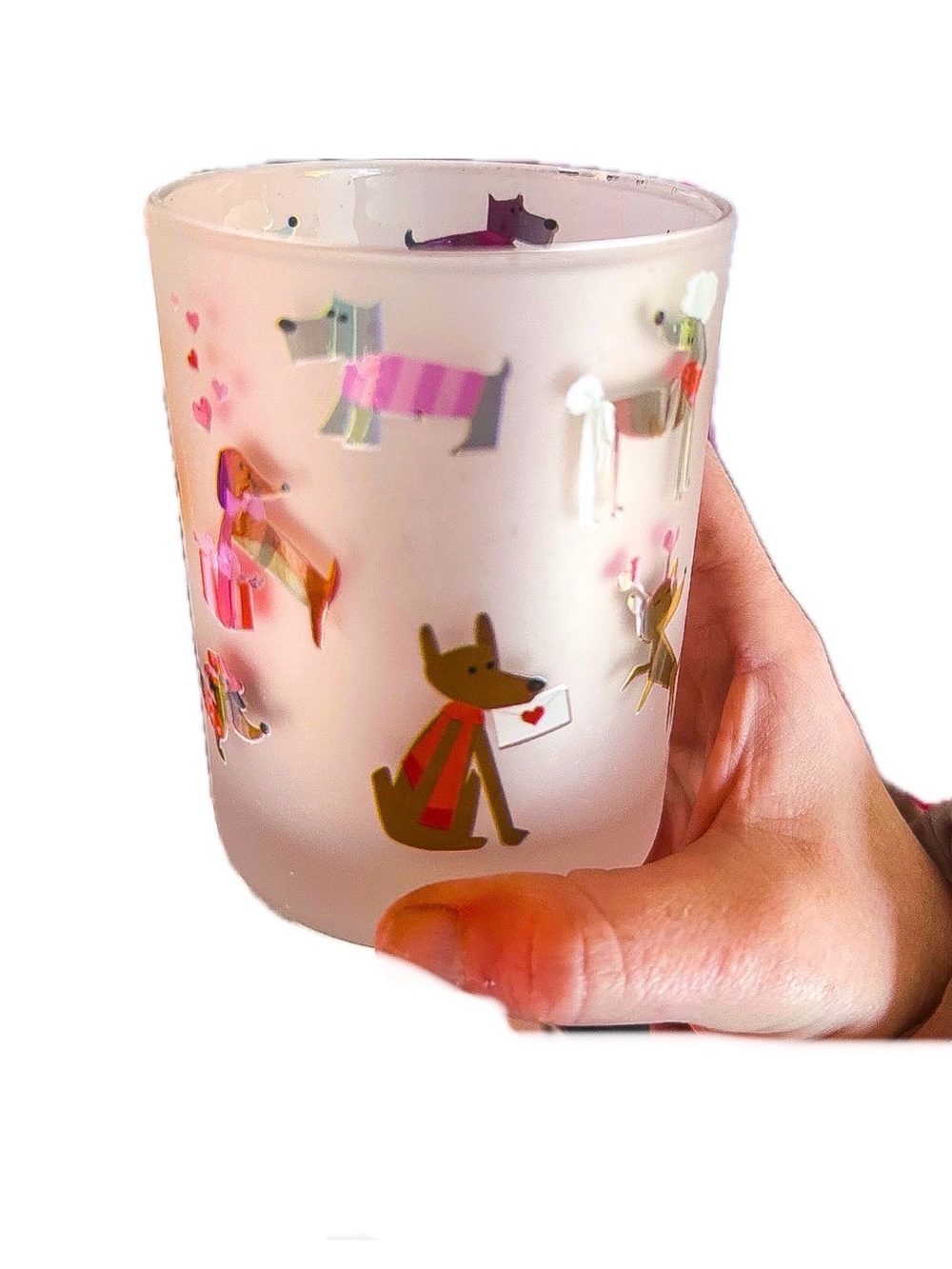 NWT! Culver Glass with Dogs Valentines. RARE!